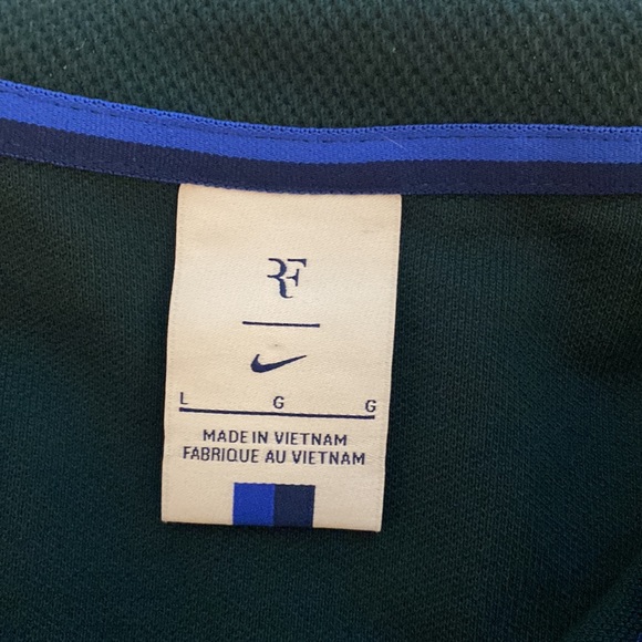 Roger Federer green shirt size Large - Picture 3 of 3